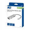ACT | USB-C - 2X HDMI MST 1X USB-A	