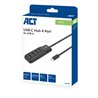 ACT USB-C hub 3.0, 4 poorts USB-A