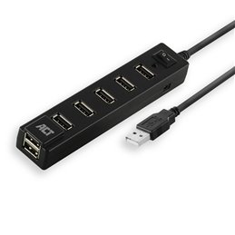 ACT USB hub 7 poorts, aan/uit-schakelaar