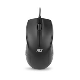 ACT Bedrade full size optische muis 1000 DPI, stille klik, milieuvriendelijk, gemaakt van gerecycled materiaal