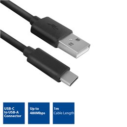 ACT | USB-C to USB-A Connection Cable, 1m
